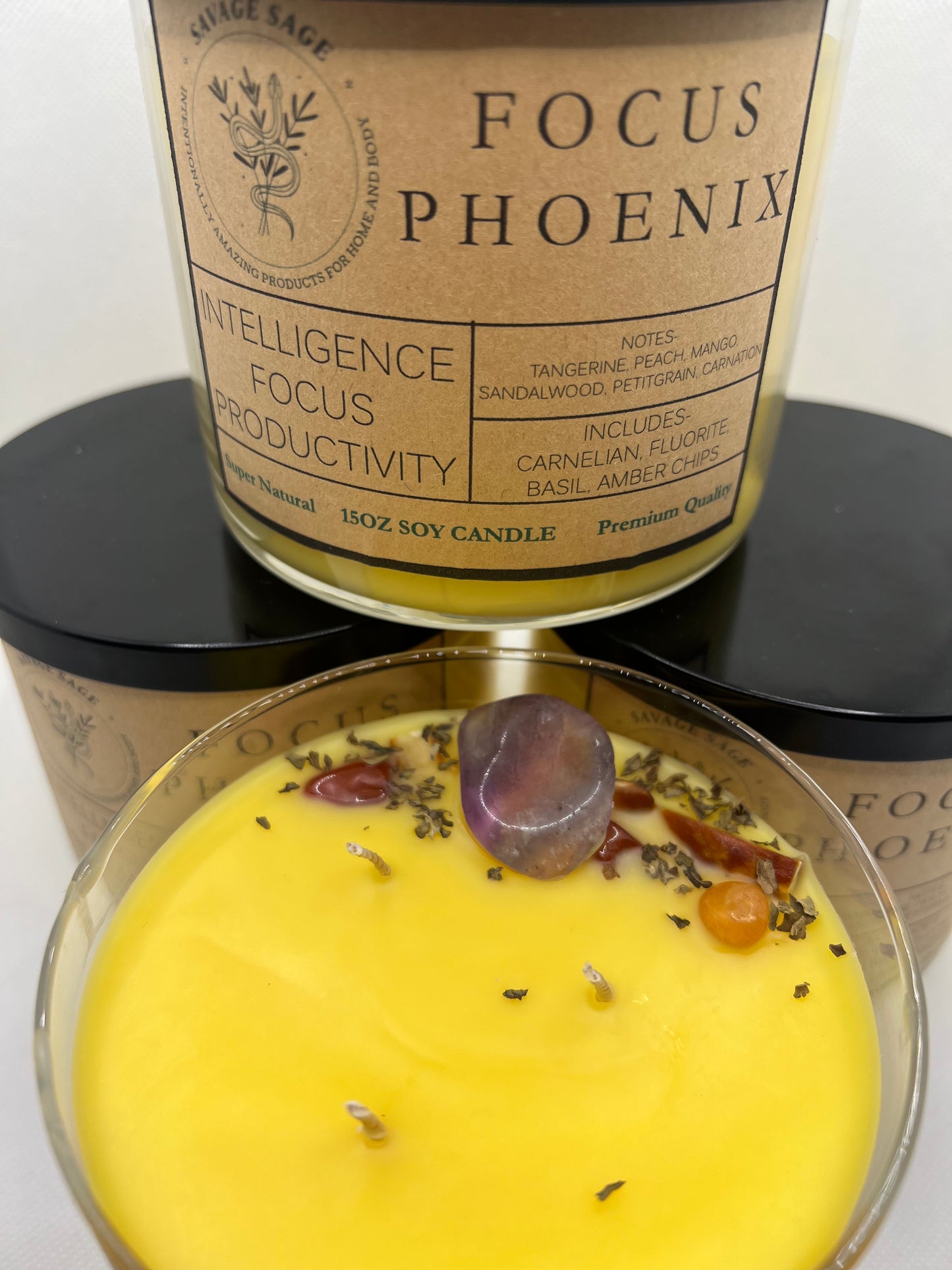 Focus Phoenix Intention Candle