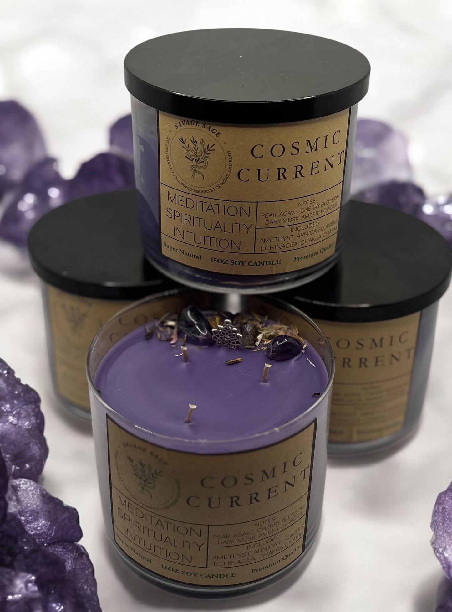 Cosmic Current Intention Candle