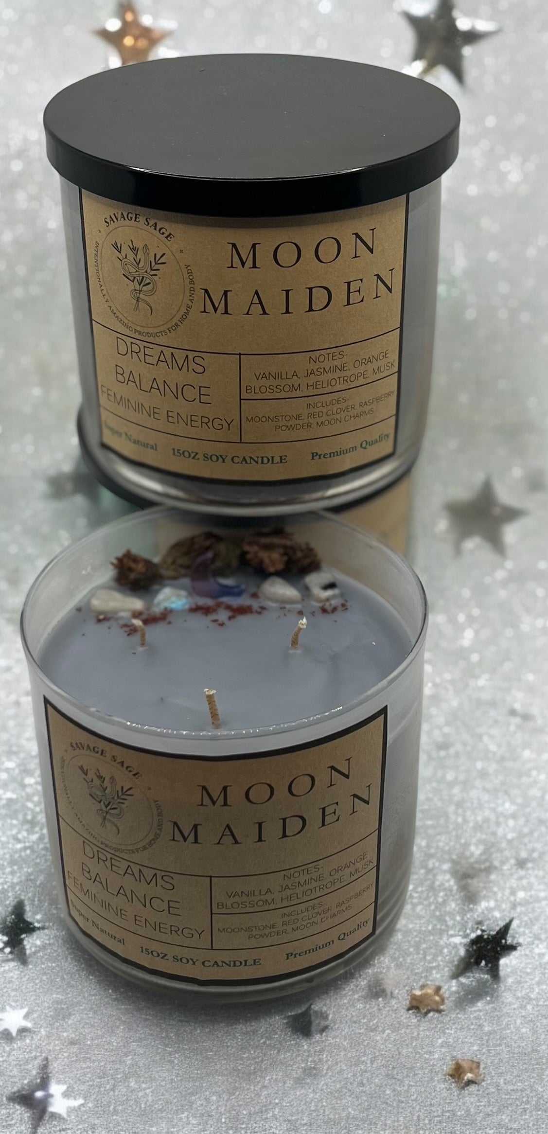 Moon Maiden Intention Candle