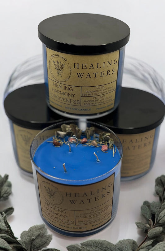 Healing Waters Intention Candle